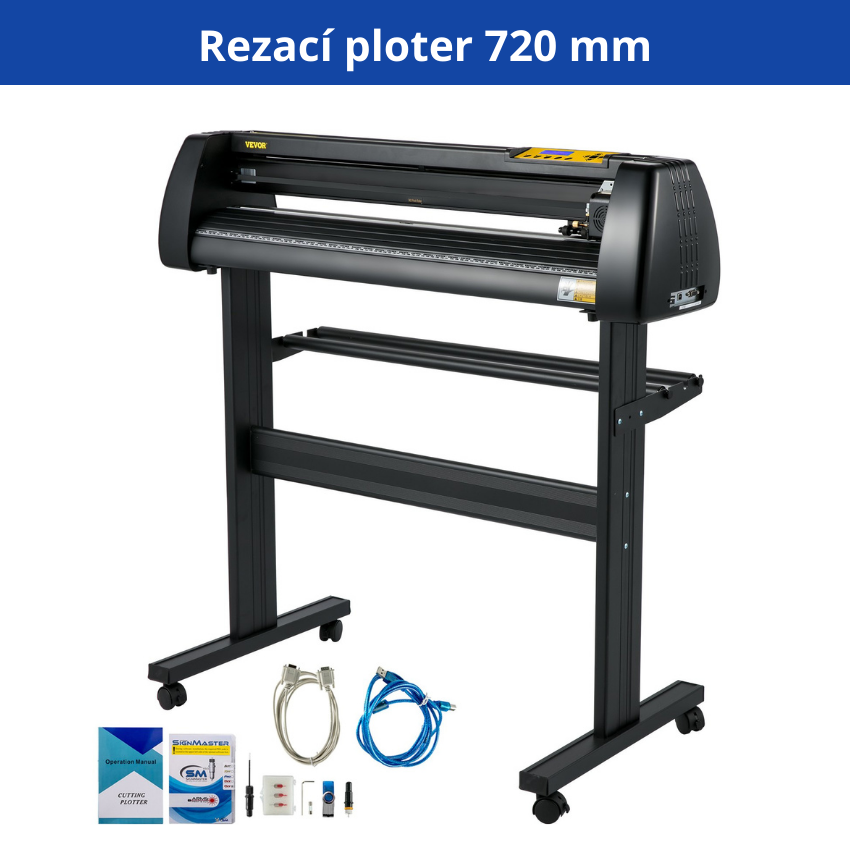 řezací plotr 720 mm sada pro potisk bavlny a polyesteru